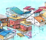Sketch Floating Houses