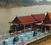 Thailand Terrace and House on water