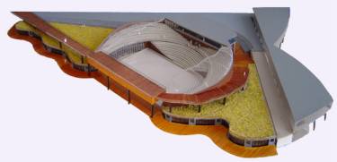 Maquette van het Stadion