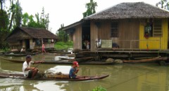 The ultimate mobile machine: a floating house.. click for full size picture