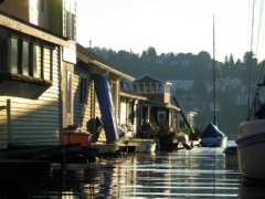 floating houses: attractive and expensive dwellings.. click for full size picture