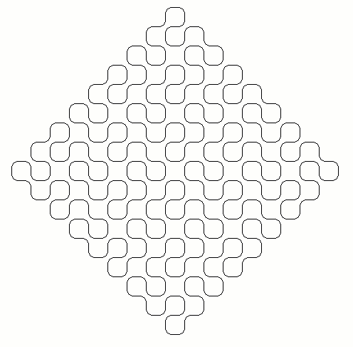 click on the picture to load an applet that lets you generate the different generations of the Peano curve